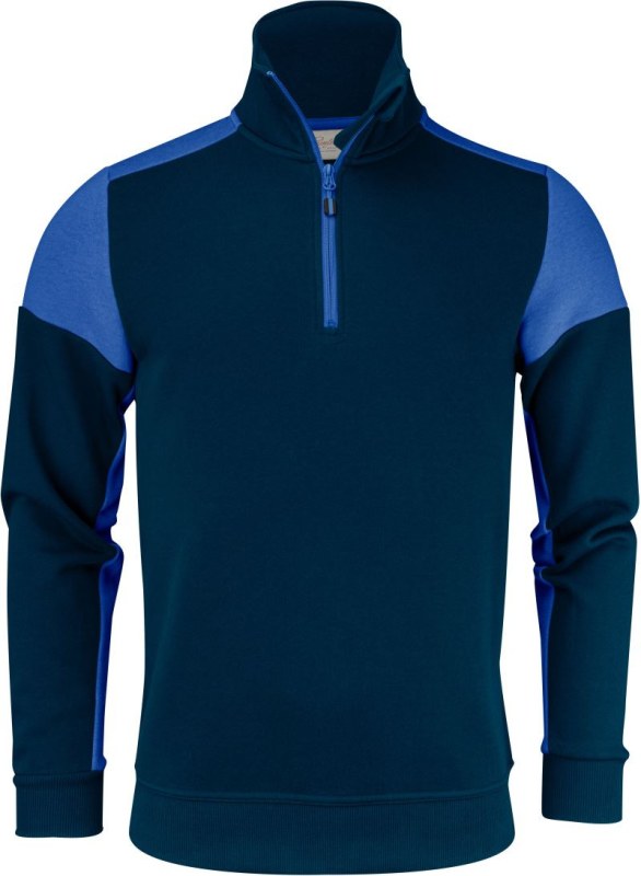 Printer Prime Halfzip Sweater Mikina s&nbsp;1/4 zipem 61.2069 navy/cobalt - Dámské oblečení mikiny