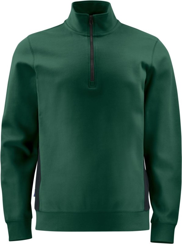 ProJob 2128 Sweatshirt 1/2 Zip Těžká pracovní mikina Doubleface s 1/4 zipem 64.2128 forest green