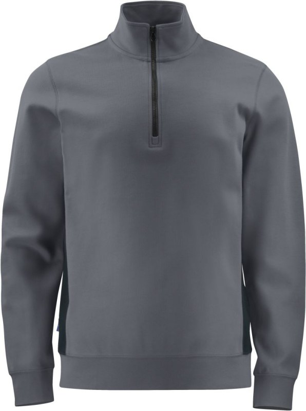 ProJob 2128 Sweatshirt 1/2 Zip Těžká pracovní mikina Doubleface s 1/4 zipem 64.2128 grey