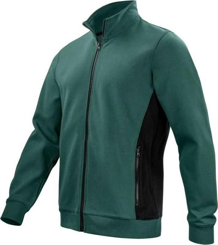 ProJob 2129 Sweatshirt Full Zip Těžká pracovní mikina Doubleface 64.2129 forest green