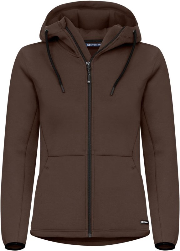 Cutter & Buck Pemberton Jacket Women Dámská mikina s kapucí 68.8419 dark mocca