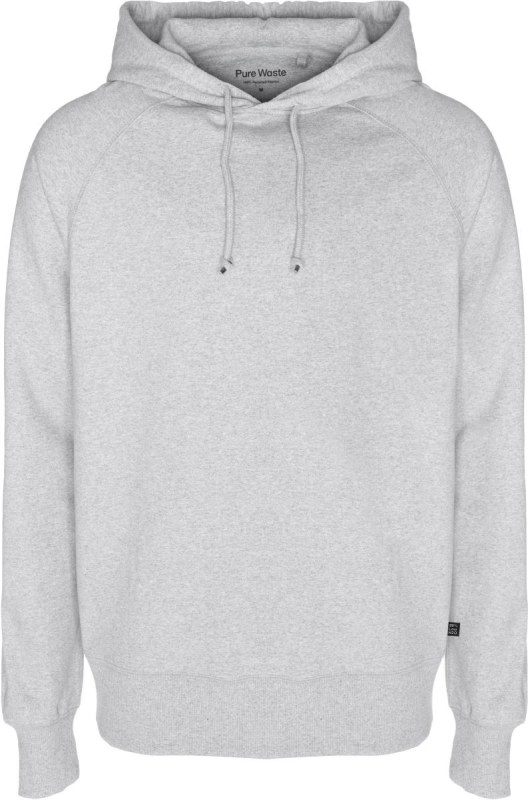 Pure Waste HDUB Unisex mikina s kapucí 74.HDUB grey melange