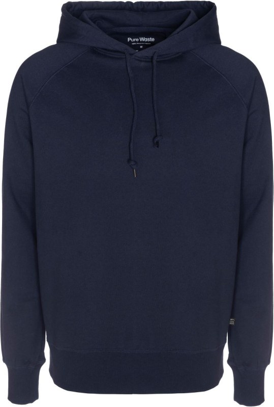 Pure Waste HDUB Unisex mikina s kapucí 74.HDUB solid navy