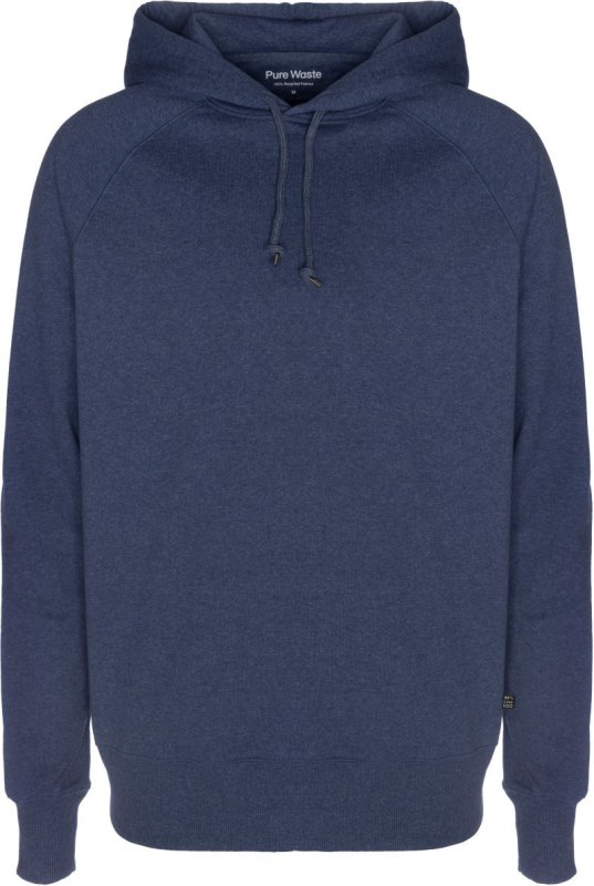Pure Waste HDUB Unisex mikina s kapucí 74.HDUB navy melange