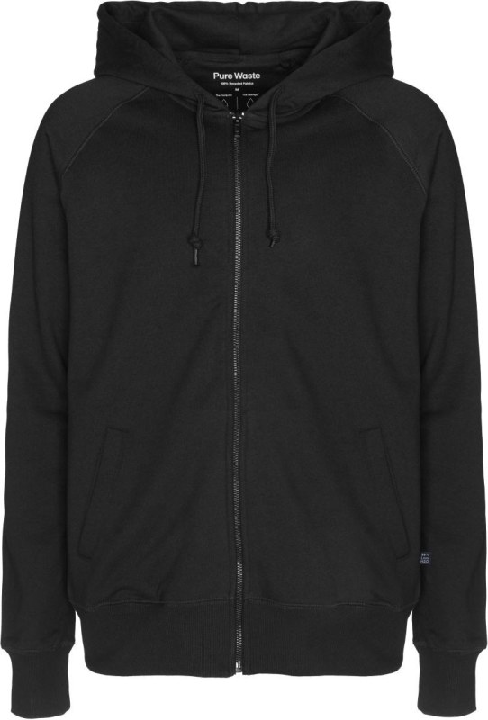 Pure Waste HJUB Unisex mikina s kapucí 74.HJUB black