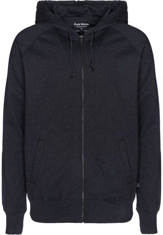 Pure Waste HJUB Unisex mikina s&nbsp;kapucí 74.HJUB anthracite - Dámské oblečení mikiny
