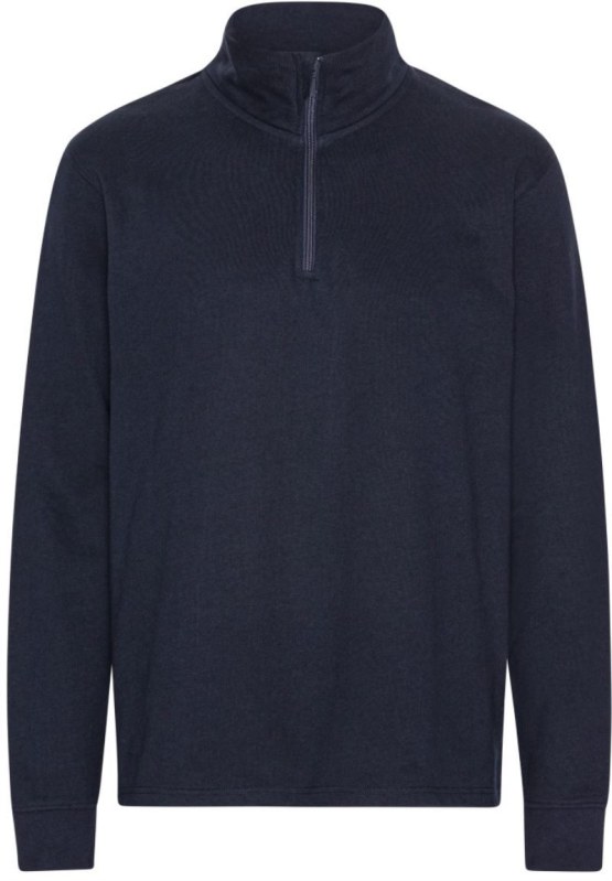Neutral O 73701 Mikina z bio bavlny s 1/4 zipem 77.3701 navy