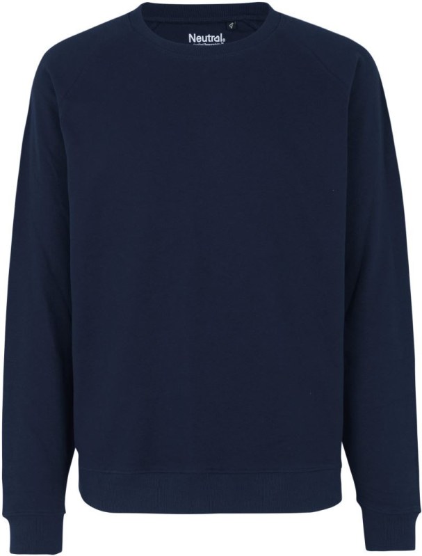 Neutral O 63001 Unisex raglánová mikina z bio bavlny 77.6301 navy