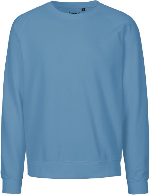 Neutral O 63001 Unisex raglánová mikina z bio bavlny 77.6301 dusty indigo
