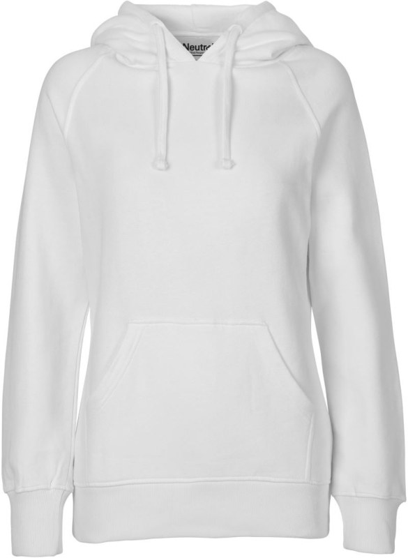 Neutral O 83101 Dámská mikina s kapucí z bio bavlny 77.8311 white