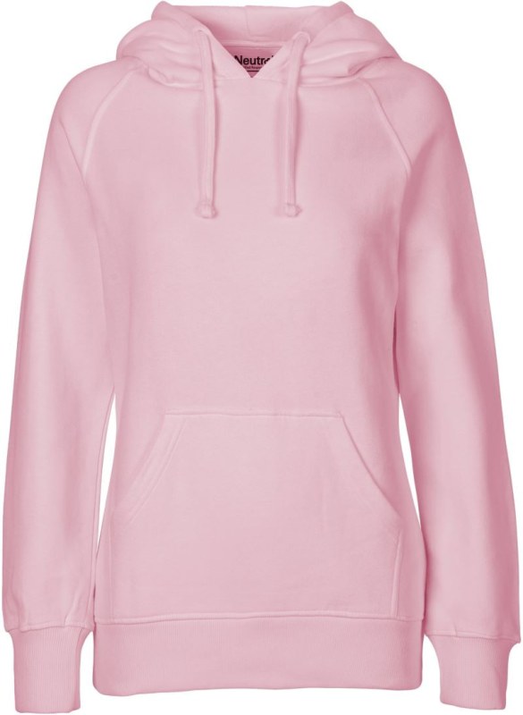 Neutral O 83101 Dámská mikina s kapucí z bio bavlny 77.8311 light pink