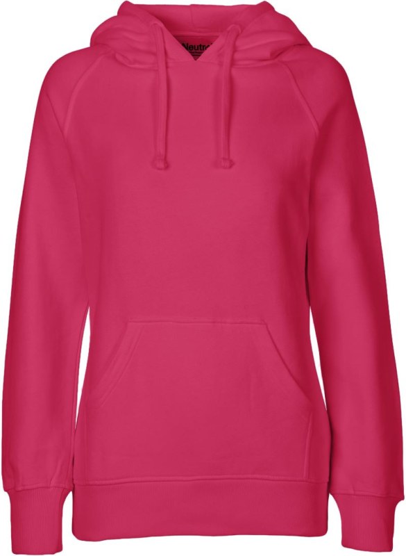 Neutral O 83101 Dámská mikina s kapucí z bio bavlny 77.8311 pink