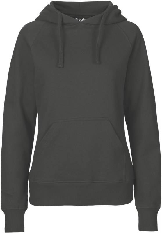 Neutral O 83101 Dámská mikina s kapucí z bio bavlny 77.8311 charcoal