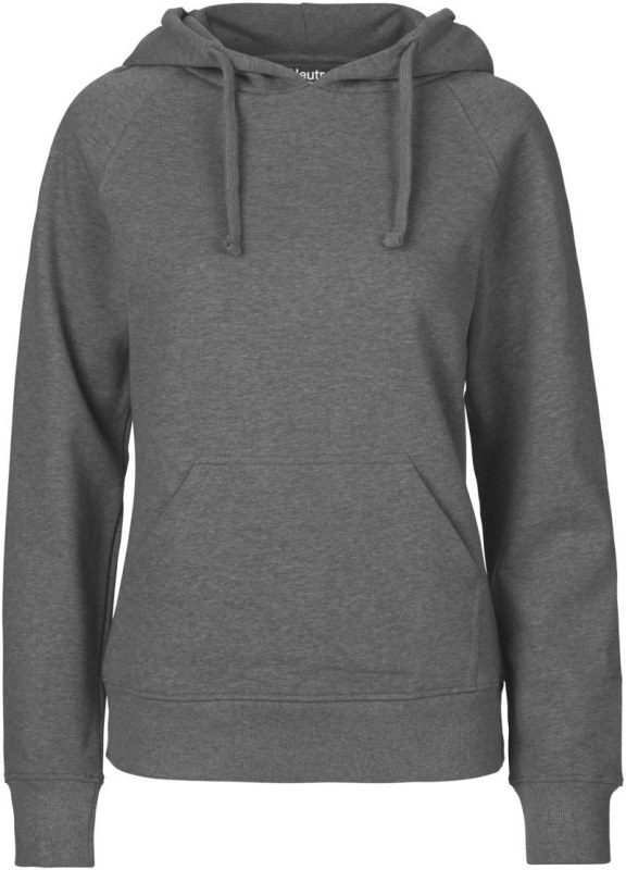 Neutral O 83101 Dámská mikina s kapucí z bio bavlny 77.8311 dark heather