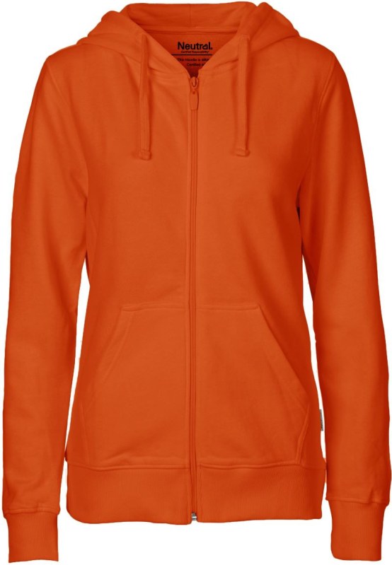 Neutral O 83301 Dámská mikina s kapucí z bio bavlny 77.8331 orange
