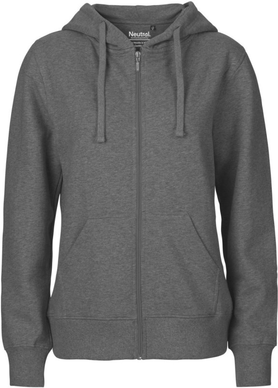 Neutral O 83301 Dámská mikina s&nbsp;kapucí z&nbsp;bio bavlny 77.8331 dark heather - Dámské oblečení mikiny