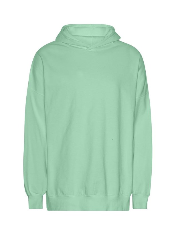 Neutral T 63111 Mikina s kapucí z těžké bio IC bavlny "Tiger" 77.T311 dusty mint