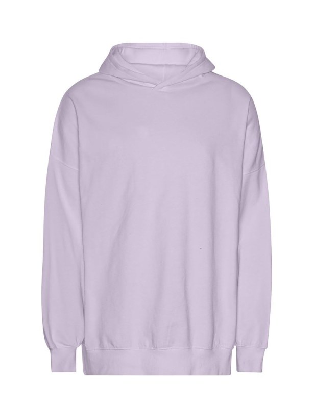 Neutral T 63111 Mikina s kapucí z těžké bio IC bavlny "Tiger" 77.T311 dusty purple