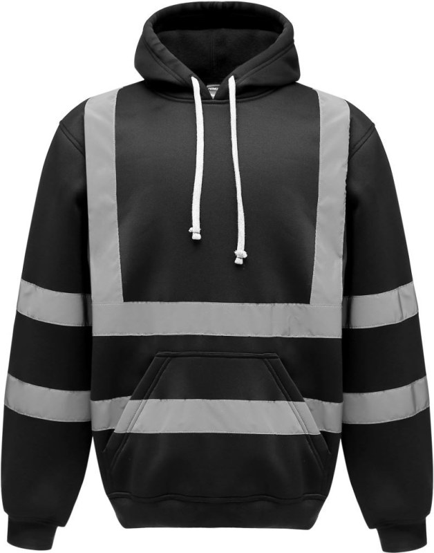 Yoko HVK 05 Hi-Vis mikina s&nbsp;kapucí 79.VK05 black - Dámské oblečení mikiny