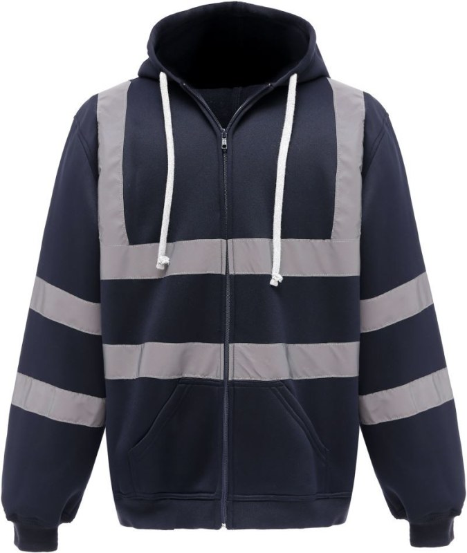 Yoko HVK 07 Hi-Vis mikina s&nbsp;kapucí 79.VK07 navy - Dámské oblečení mikiny