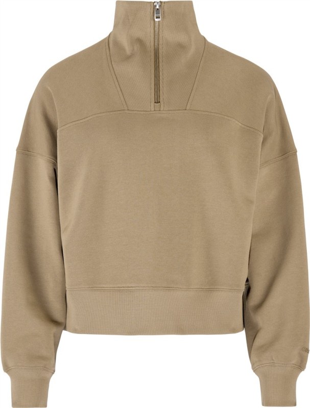 Craft Corporate Frequent Hz Sweatshirt W Dámská mikina s 1/4 zipem 81.6305 taupe