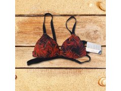 Vrchní díl plavek BB722 černá-oranž - Selmark 7231037