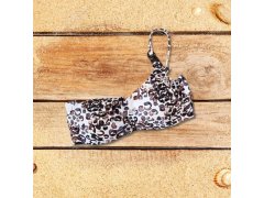 Vrchní díl plavek BA923 hnědo-bílý - Selmark 7231086