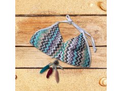 Vrchní díl plavek B8822 modrá-mix - Selmark 7231089