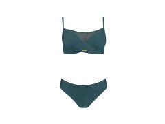 Dámské dvoudílné plavky Fashion10 S1002N-7 tm. zelené - Self 6055063