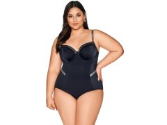 Dámské jednodílné plavky 63 black plus - AVA 7230499