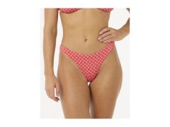 Červené plavky RIP CURL Shell Cove High Leg Cheeky