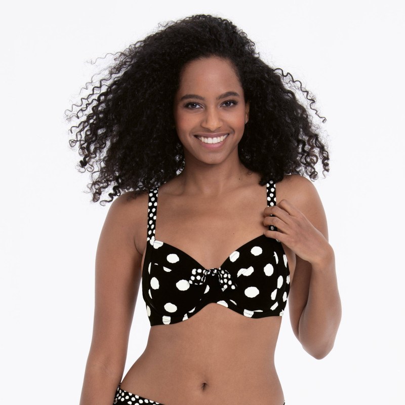 Style Leandra Top Bikini - horní díl 8810-1 černobílá - RosaFaia - Dámské oblečení plavky dámský horní díl