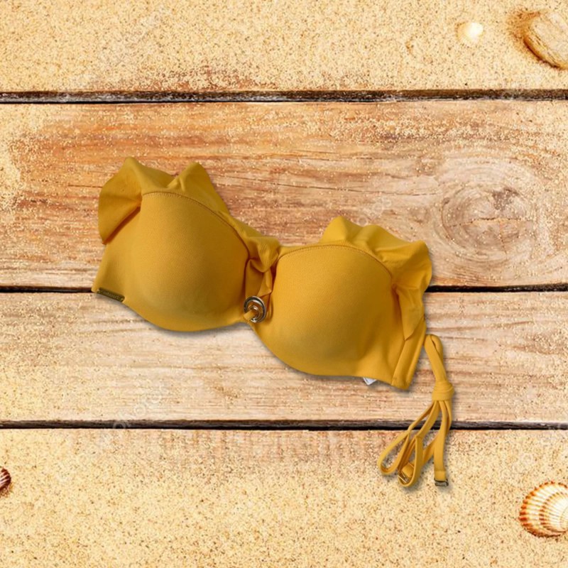 Vrchní díl plavek BA116 žlutý - Selmark - Dámské oblečení plavky