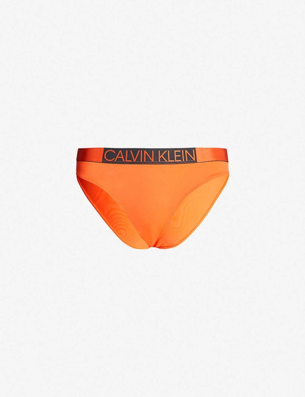 Spodní díl plavek KW0KW00659-659 oranžová - Calvin Klein - Dámské oblečení plavky