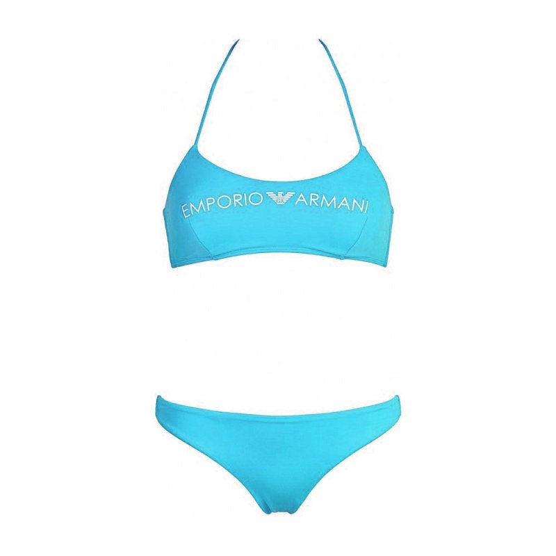 Dámské dvoudílné plavky 262618 0P313 00383 modrá - Emporio Armani - Dámské oblečení plavky