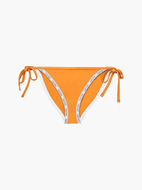 Spodní díl plavek KW01711 ZEG oranžové - Calvin Klein - Dámské oblečení plavky