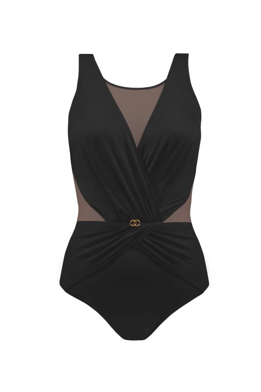 Jednodílné plavky Fashion 7 S1006V - Self - Dámské oblečení plavky