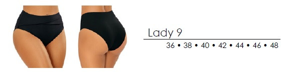 Dámský spodní díl plavek LADY9-19 Lady 9 černá - Self - Dámské oblečení plavky