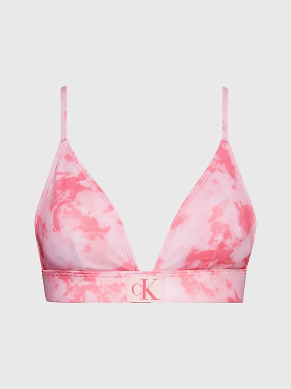 Dámská plavková podprsenka bikini KW0KW02121 OJV růžová - Calvin Klein - Dámské oblečení plavky