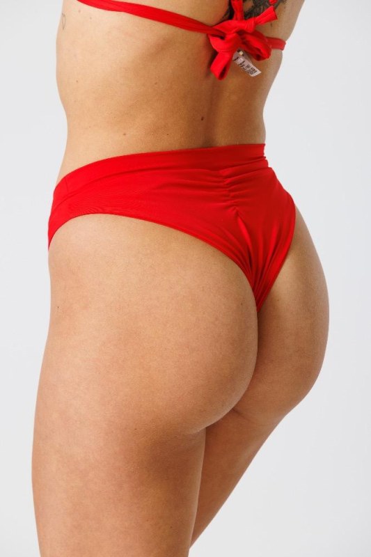 Dámské plavkové kalhotky TopOne GBBPTSRE červené - GoldBee - Dámské oblečení plavky