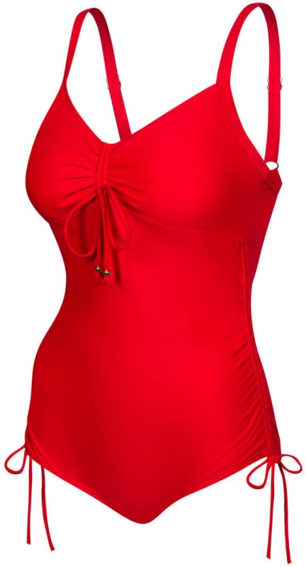 Dámské jednodílné plavky ALEXA červené - AQUA SPEED - Dámské oblečení plavky