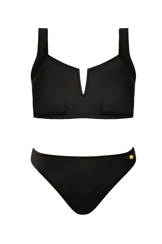 Dámské dvoudílné plavky S1011PM4 Panama 4 černé - Self - Dámské oblečení plavky