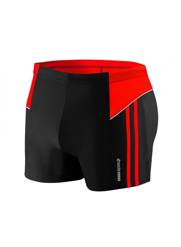 Plavecké boxerky 384 černo-červené - Sesto Senso