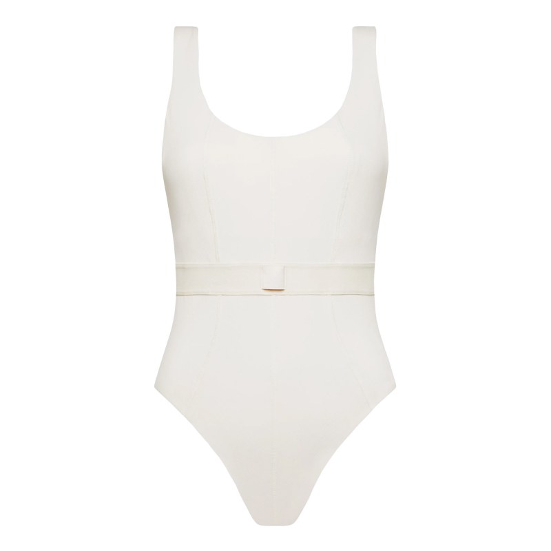 Dámské jednodílné plavky Monogram Rib KW0KW02151-PGA - Calvin Klein Dámské jednodílné plavky Monogram Rib KW0KW02151-PGA - Calvin Klein - Dámské oblečení plavky
