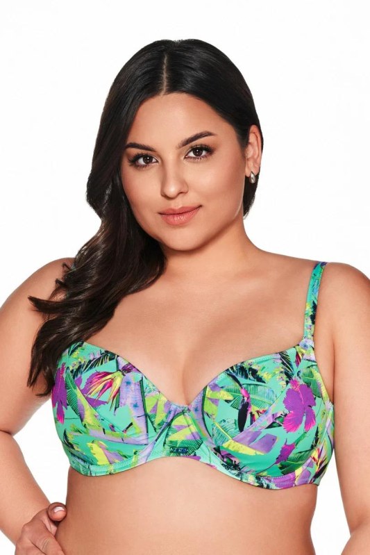 PLAVKOVÁ PODPRSENKA SK 211 VIBRANT GREEN MAXI - Dámské oblečení plavky