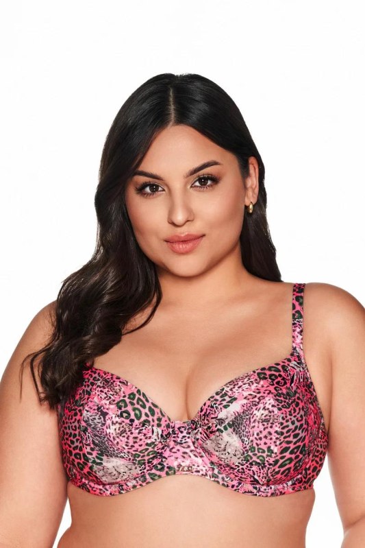 PLAVKOVÁ PODPRSENKA SK 216 RŮŽOVÁ MAXI - Dámské oblečení plavky