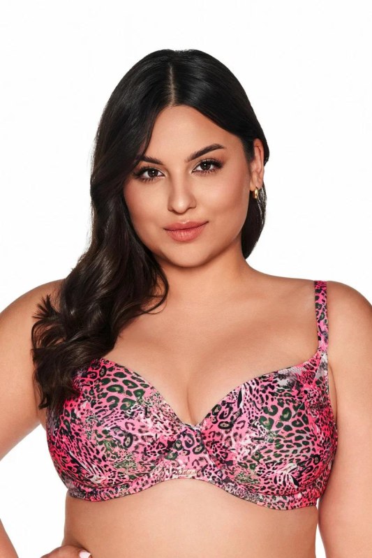 PLAVKOVÁ PODPRSENKA SK 217 RŮŽOVÁ MAXI - Dámské oblečení plavky