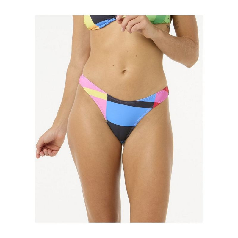 Plavky RIP CURL Las Dalias High Leg Cheeky, tyrkysové