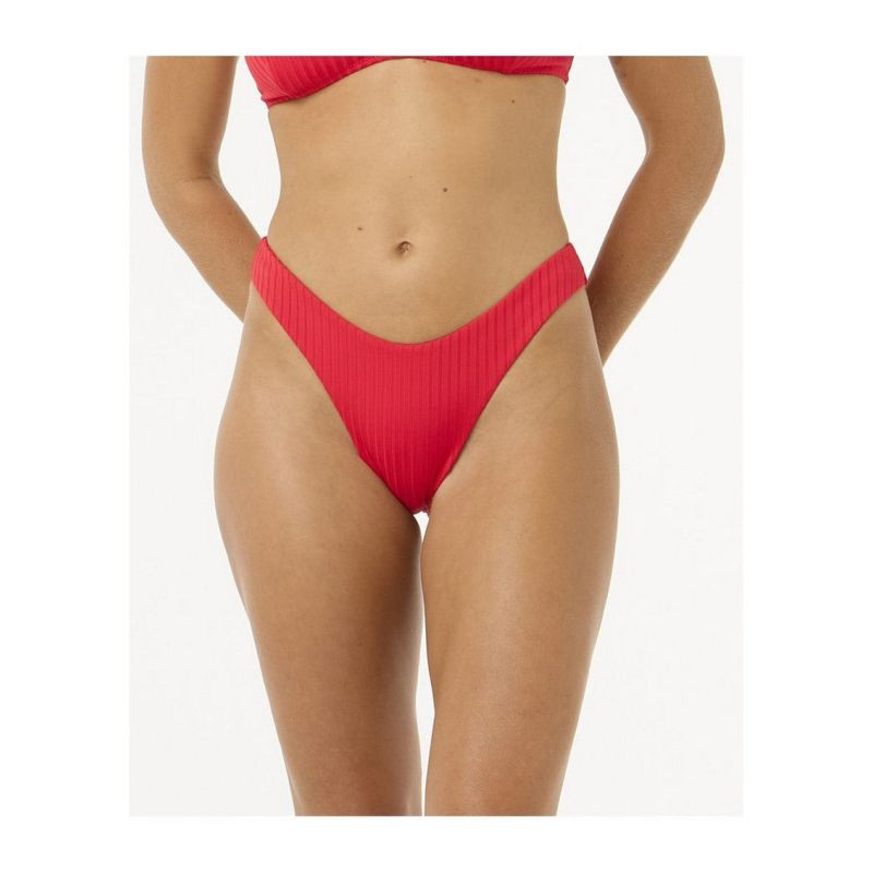 Plavky RIP CURL Premium Surf Hi Leg Skimpy, červené