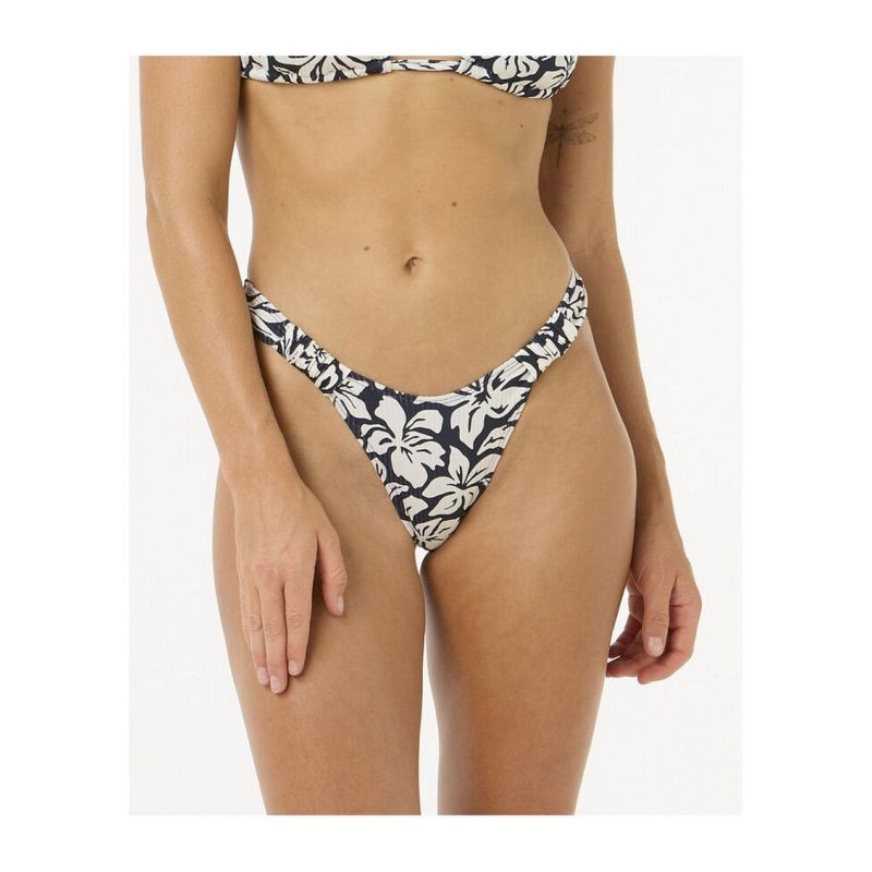 Plavky RIP CURL Las Flores High Leg Skimpy, tmavě modré - Dámské oblečení plavky